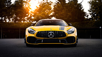 Yellow Mercedes Benz Amg Gtr, mercedes-amg-gtr, mercedes, cars, mercedes-benz HD wallpaper