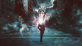 Horror Exploded Head Fantasy Art , fantasy, artist, artwork, digital-art HD wallpaper