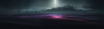Journey Through Violet Cosmos, artist, artwork, digital-art, deviantart HD wallpaper
