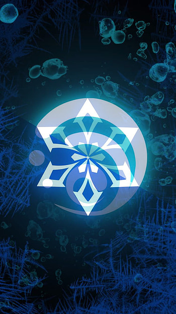 Frozen, elemental reaction, genshin impact HD phone wallpaper