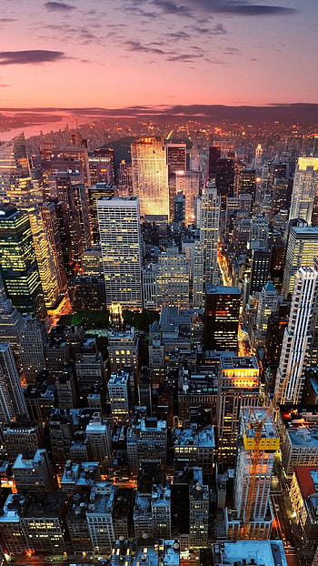 Manhattan Skyline, Travels, New York skyline , Urban panorama HD phone wallpaper