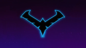 Nightwing Gotham Knights Minimal Logo , gotham-knights, games, 2021-games, ps4-games, ps5-games, nightwing, logo, minimalism, minimalist HD wallpaper
