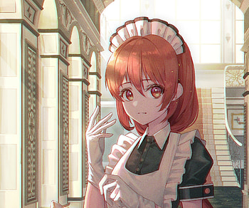 maid, Anime, girl, anime girl HD wallpaper