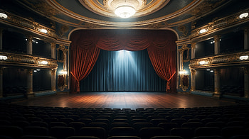 Theater with Spotlight, theater, spotlight, man made, architecture HD wallpaper