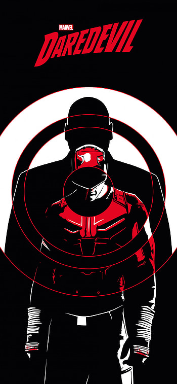 Daredevil , Marvel comics, Amoled black background, Graphics HD phone wallpaper