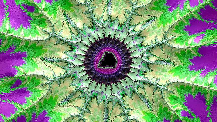 Trippy Psychedelic Fractal, colorful, colors, artistic, Abstract, fractal HD wallpaper