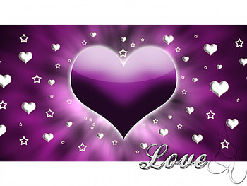 love, purple, heart, san valentin HD wallpaper