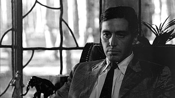 Al Pacino, Movies The Godfather, Monochrome, Entertainment movies HD wallpaper