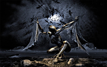 THE BIRD HANDLIER, fantasy women, strange, art, robots, digital, 3d, fantasy, abstract HD wallpaper