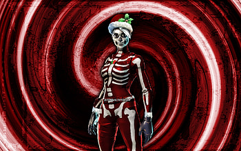 Noel Ranger, red grunge background, Fortnite, vortex, Fortnite characters, Noel Ranger Skin, Fortnite Battle Royale, Noel Ranger Fortnite HD wallpaper