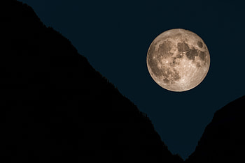 Night, Moon, Dark, Slope HD wallpaper
