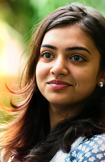 Nazariya Nizam, nose, actress, Malayalam, lip HD phone wallpaper