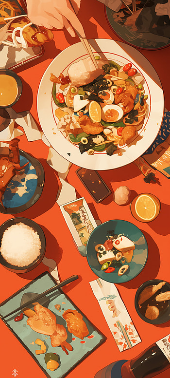 AI-Generated Chinese Feast, AI Art HD phone wallpaper