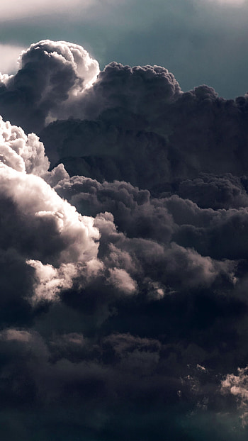 Dark nature pattern, Cloudy sky, Dramatic atmosphere, Mesmerizing display HD phone wallpaper