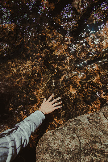 Water, Stones, Transparent, Hand, Miscellanea, Miscellaneous, Touching, Touch HD phone wallpaper