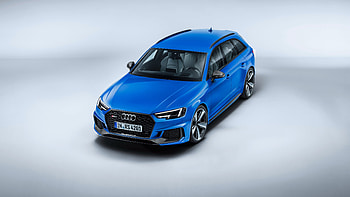 Blue Audi RS4, luxury car HD wallpaper