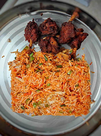 Chicken rice, chicken, lollipop, dinner HD phone wallpaper