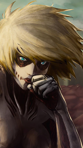 Angry female titan, anime, annie leonhart, attack on titan HD phone wallpaper