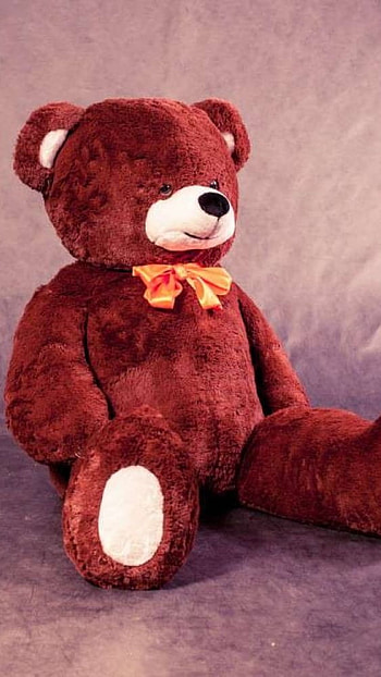 Teddy Bear Ke, Purple Background HD phone wallpaper