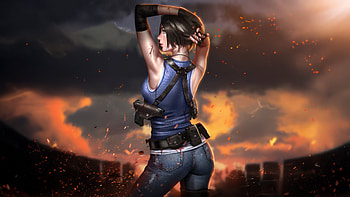 Jill Valentine Resident Evil , jill-valentine, resident-evil-3, resident-evil, games, artwork, art, digital-art, video-games, pixiv HD wallpaper