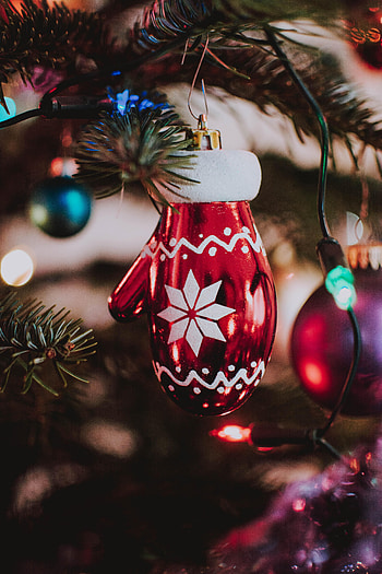 Holidays, New Year, Christmas, Decoration, Christmas Tree Toy, Mitten HD phone wallpaper