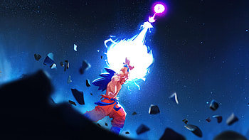 Goku Vs Vegeta, goku, vegeta, anime, artwork, digital-art, art, deviantart HD wallpaper