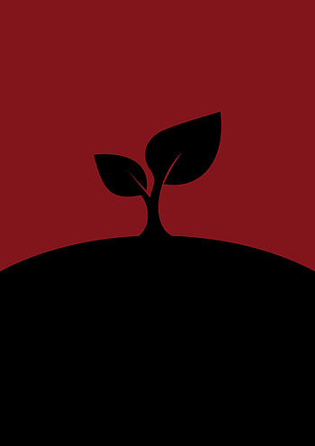Art, Vector, Dark, Minimalism, Sheet, Leaf HD phone wallpaper