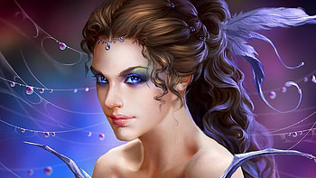 Fairy art, Dazzling backgrounds, Enchanting beauty, Captivating screens HD wallpaper