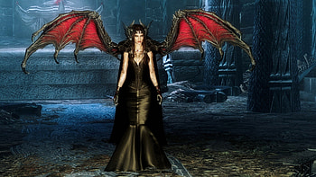 Vampire Night, wings, night, vampire, ggirl HD wallpaper