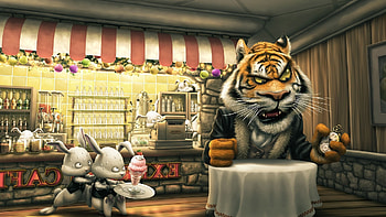 Angry Tiger, angry, tiger, cartoons HD wallpaper