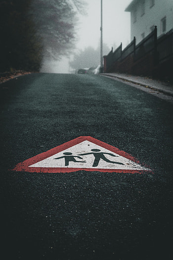 Miscellanea, Miscellaneous, Road, Asphalt, Sign, Symbol, Warning HD phone wallpaper