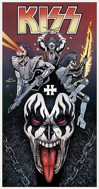 Kiss banda, arte HD phone wallpaper