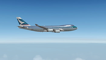Cathay Pacific, PMDG 747, Cathay Pacific, The Avsim Screen Shots Forum HD wallpaper