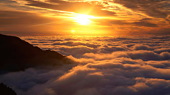 Landscape, Sky, Sun, Clouds HD wallpaper