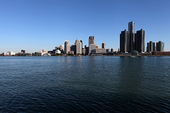 Detroit Skyline, Travels, Historical milestone, Gilbert's support HD wallpaper
