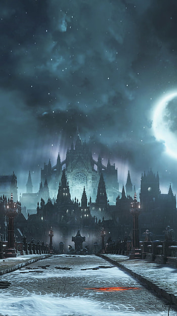 night, bridge, video game, Dark Souls III HD phone wallpaper