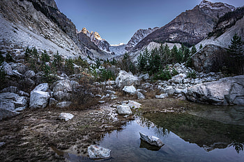 Karaugom-Glacier, Glacier, Nature, mountain, Karaugom HD wallpaper