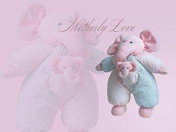 Motherly Love, stuffed, mom, love, elephant, caring, mother, child HD wallpaper