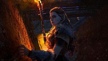 Aloy Horizon Zero Dawn Game Cosplay, aloy, horizon-zero-dawn, games, pc-games, xbox-games, ps-games, cosplay HD wallpaper