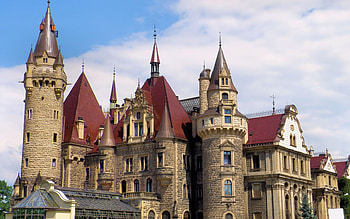 Moszna Castle, Poland HD wallpaper