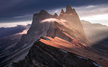 Mountain Cliff, mountains, nature HD wallpaper