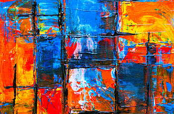 Canvas, Abstract, Multicolored, Motley, Paint, Stains, Spots, Modern Art, Contemporary Art HD wallpaper