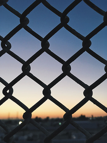 Dark, Grid, Fence HD phone wallpaper