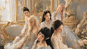 NMIXX - Baroque Reverie ( ), Woman, Gown, Vintage HD wallpaper