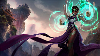 Karma, games, lone, league of legends, video games, girl, female HD wallpaper