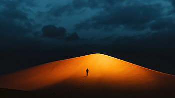 Dune Traveller, dunes, artist, artwork, digital-art HD wallpaper