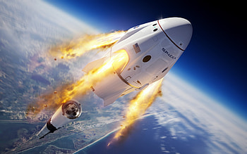SpaceX Crew Dragon, Astronaut spacecraft, Launch event, Techcrunch HD wallpaper