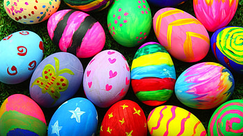 Colorful Easter Eggs, easter, eggs, celebrations, colorful HD wallpaper
