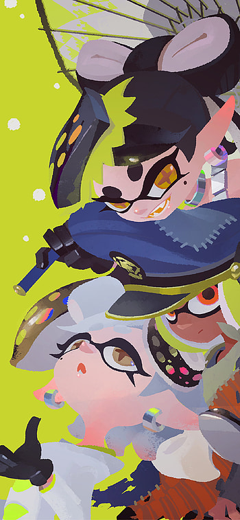 Splatoon 3, Artwork , Cat with monocle, Gaming aesthetics HD phone wallpaper