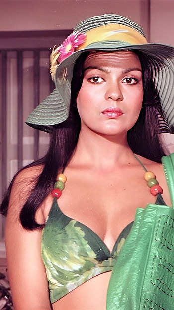 Zeenat Aman, bollywood actress, vintage HD phone wallpaper
